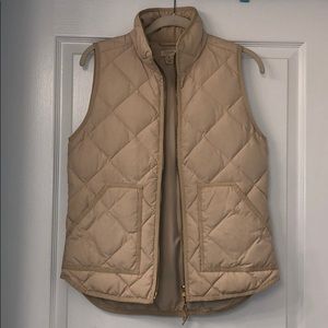 J. Crew tan vest